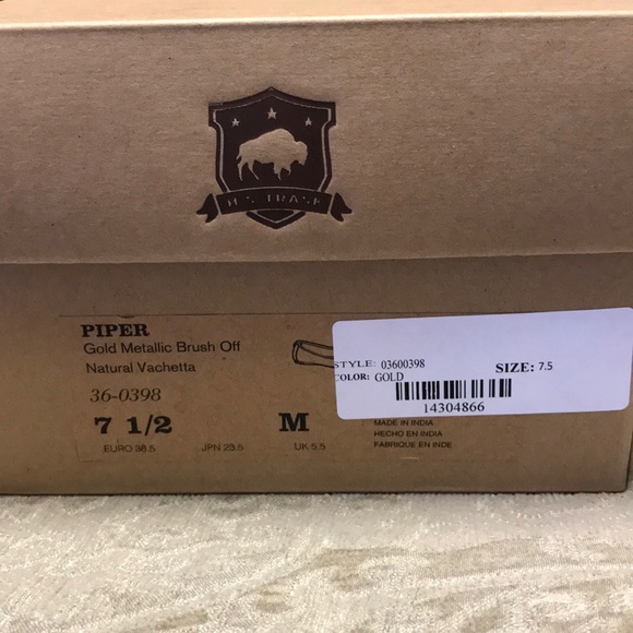 Trask Piper Gold Metallic leather ballet flat - Picture 7 of 7